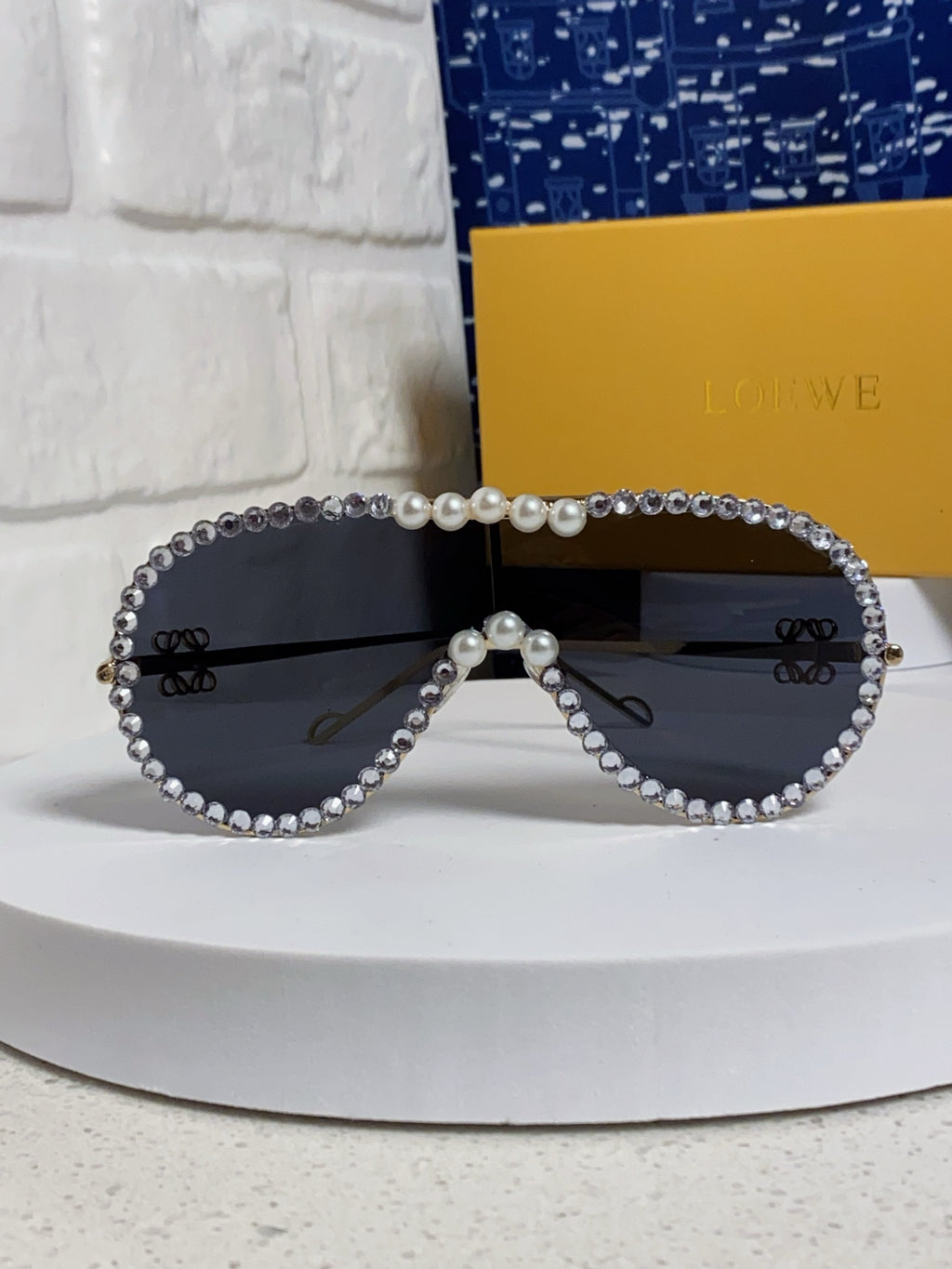Loewe Oversized Black Lens Sunglasses for Men & Women - 432839 - detail image 2