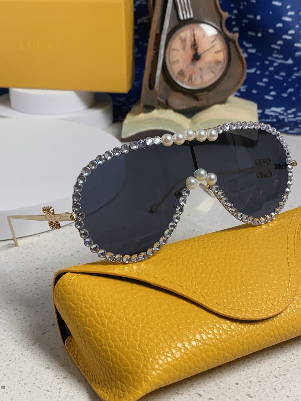 Loewe Oversized Black Lens Sunglasses for Men & Women - 432839 - detail image 9
