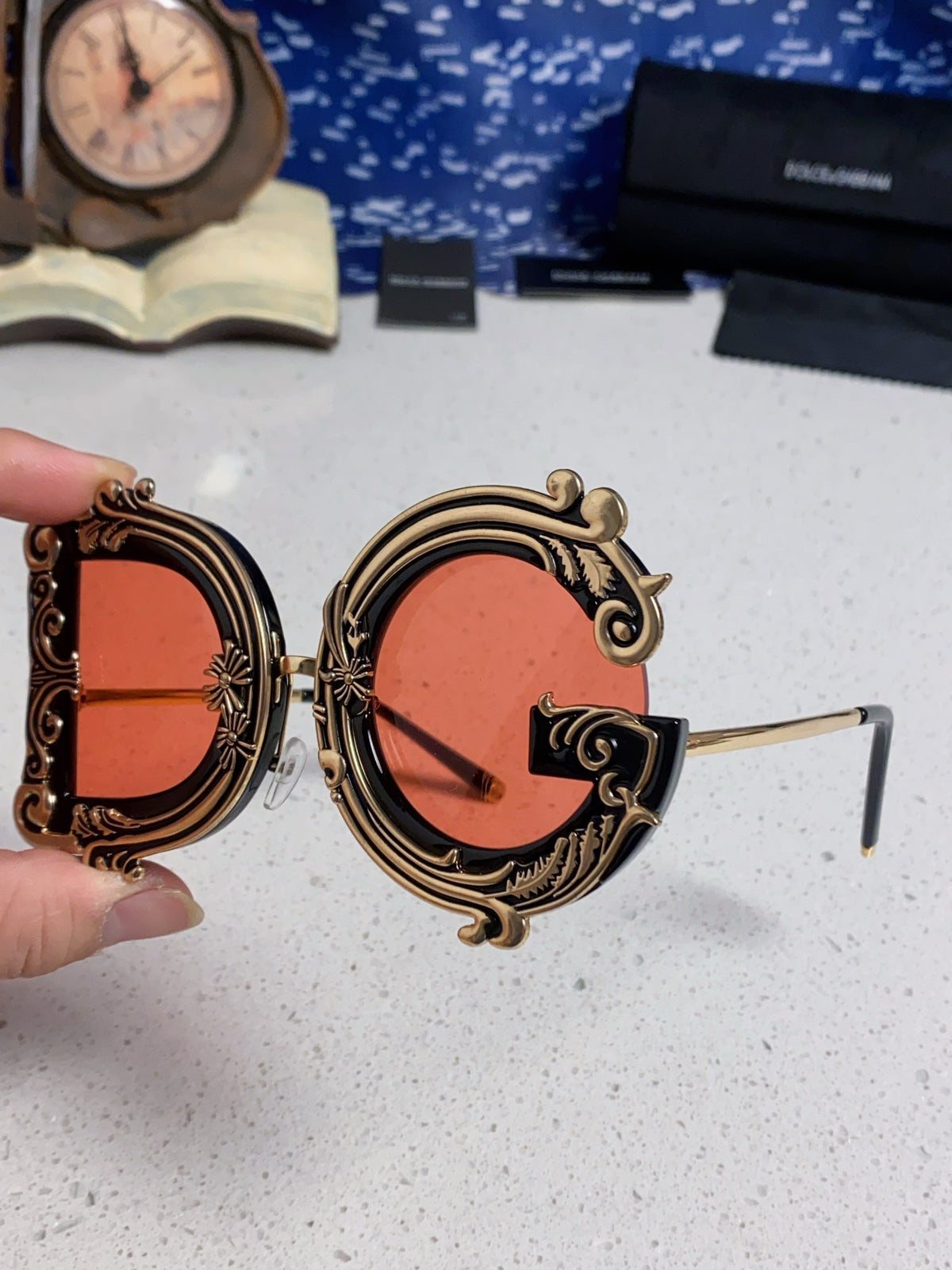 Dolce & Gabbana Fashion Red Lens Sunglasses for Men & Women - detail image 6