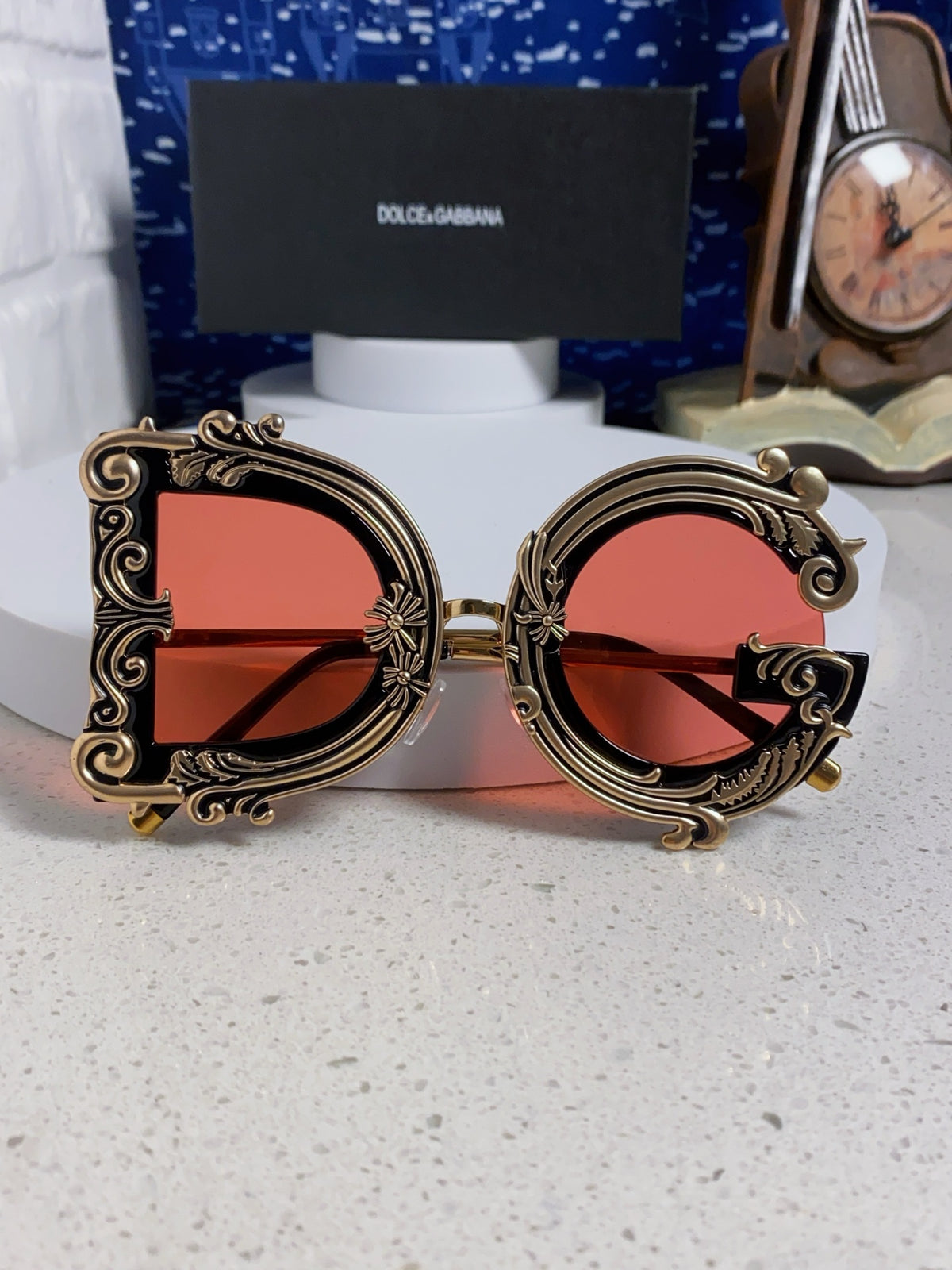 Dolce & Gabbana Fashion Red Lens Sunglasses for Men & Women - detail image 7