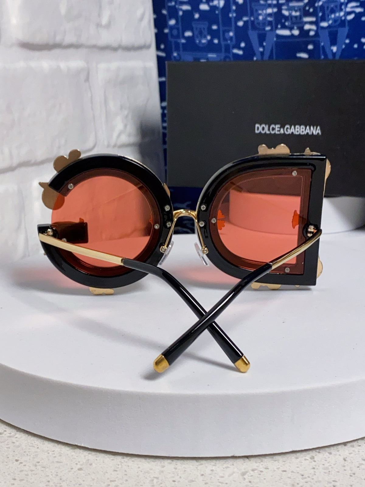 Dolce & Gabbana Fashion Red Lens Sunglasses for Men & Women - detail image 3