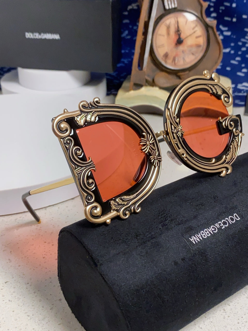 Dolce & Gabbana Fashion Red Lens Sunglasses for Men & Women - detail image 8