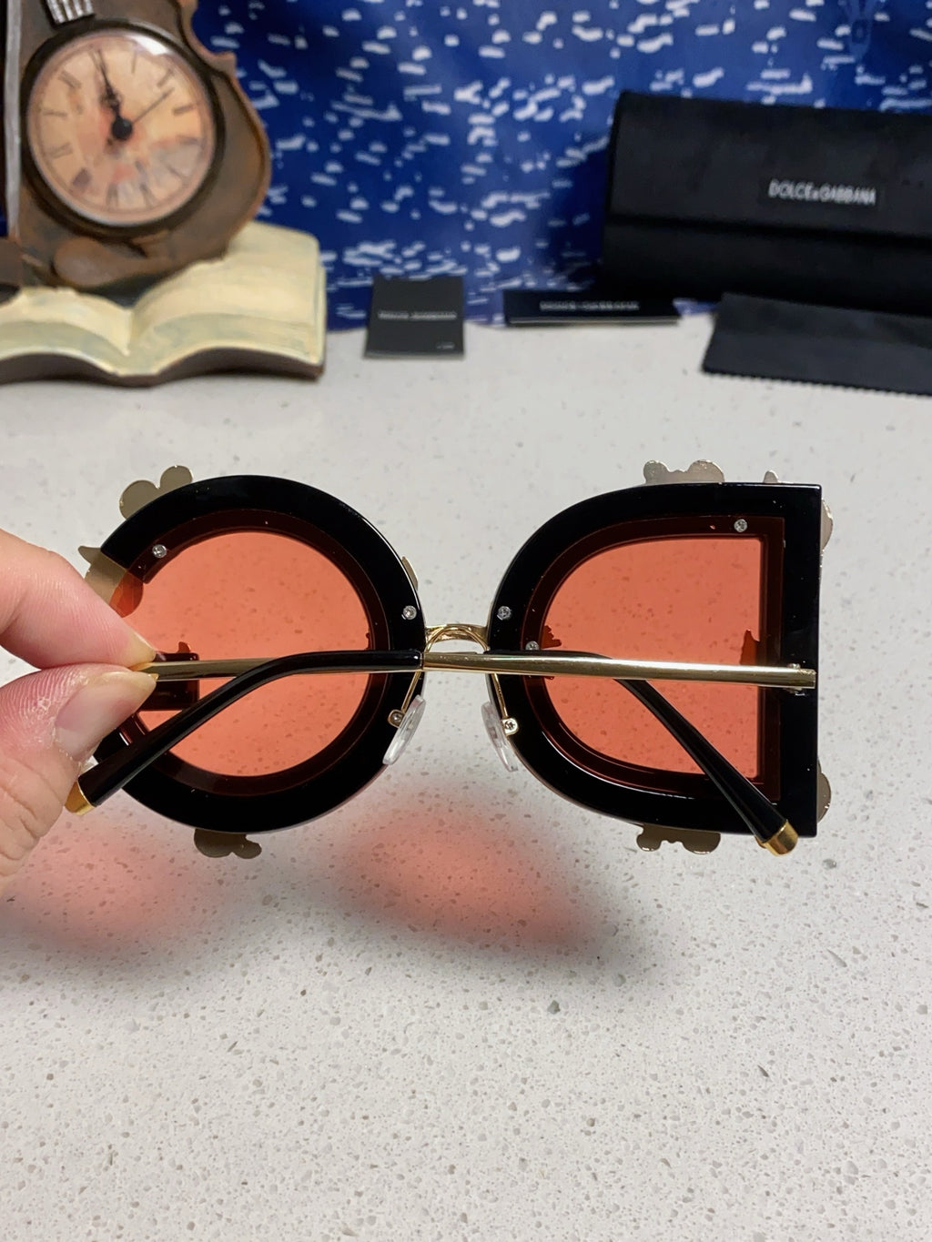 Dolce & Gabbana Fashion Red Lens Sunglasses for Men & Women - detail image 5