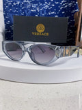 Versace Cat-Eye Silver Lens Sunglasses for Women - 432792