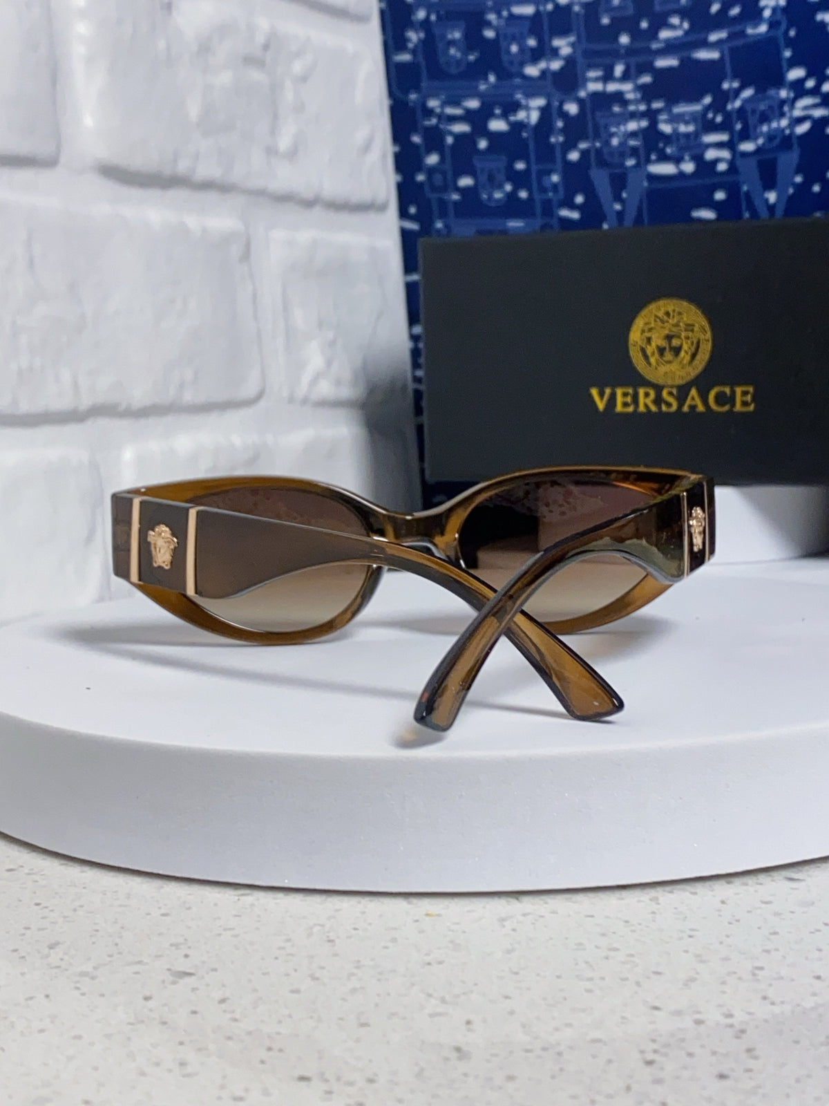 Versace Cat-Eye Brown Lens Sunglasses for Women - 358778 - detail image 3