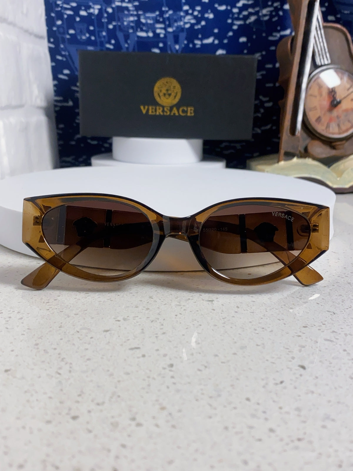 Versace Cat-Eye Brown Lens Sunglasses for Women - 358778 - detail image 9