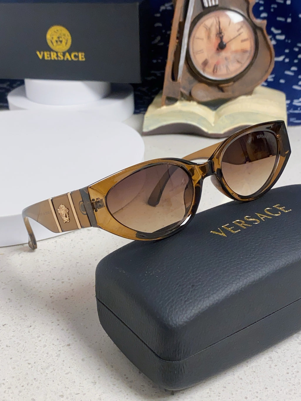 Versace Cat-Eye Brown Lens Sunglasses for Women - 432793 - detail image 10