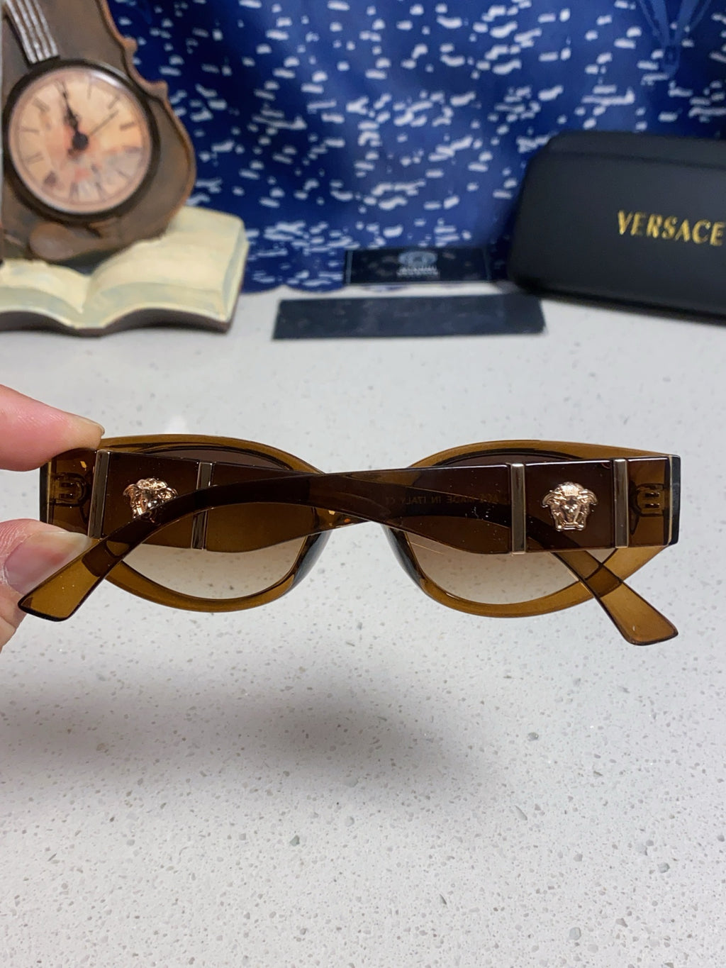 Versace Cat-Eye Brown Lens Sunglasses for Women - 432793 - detail image 5
