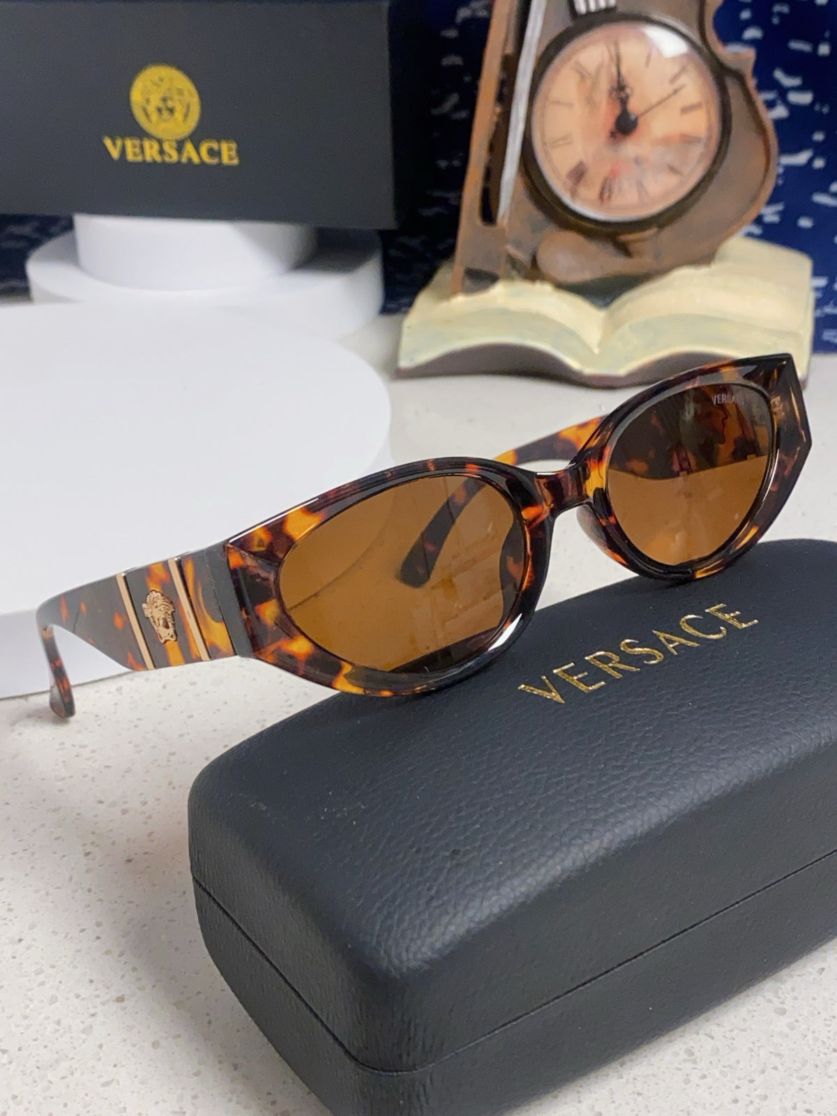 Versace Cat-Eye Brown Lens Sunglasses for Women - 432795 - detail image 10