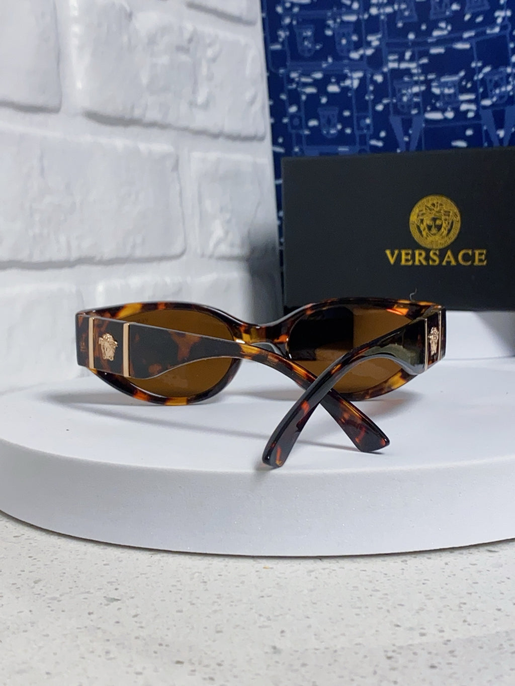 Versace Cat-Eye Brown Lens Sunglasses for Women - 432795 - detail image 3