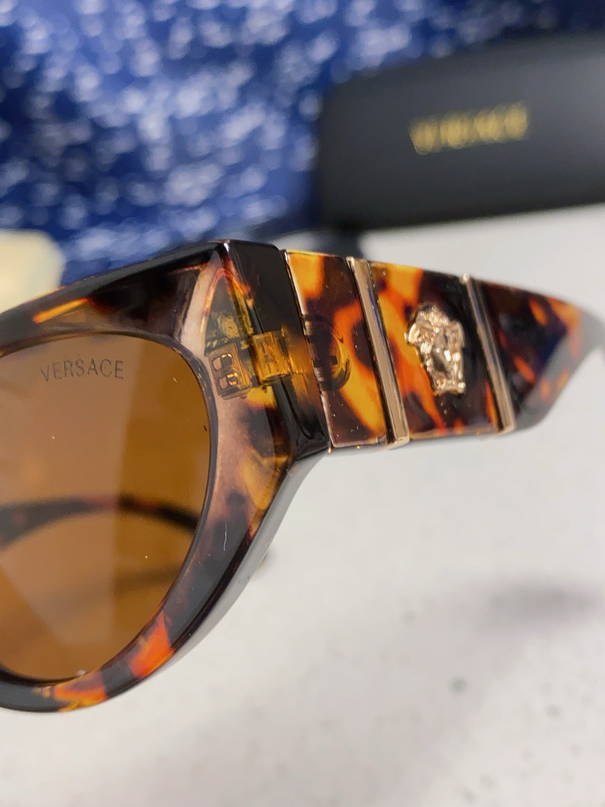 Versace Cat-Eye Brown Lens Sunglasses for Women - detail image 7