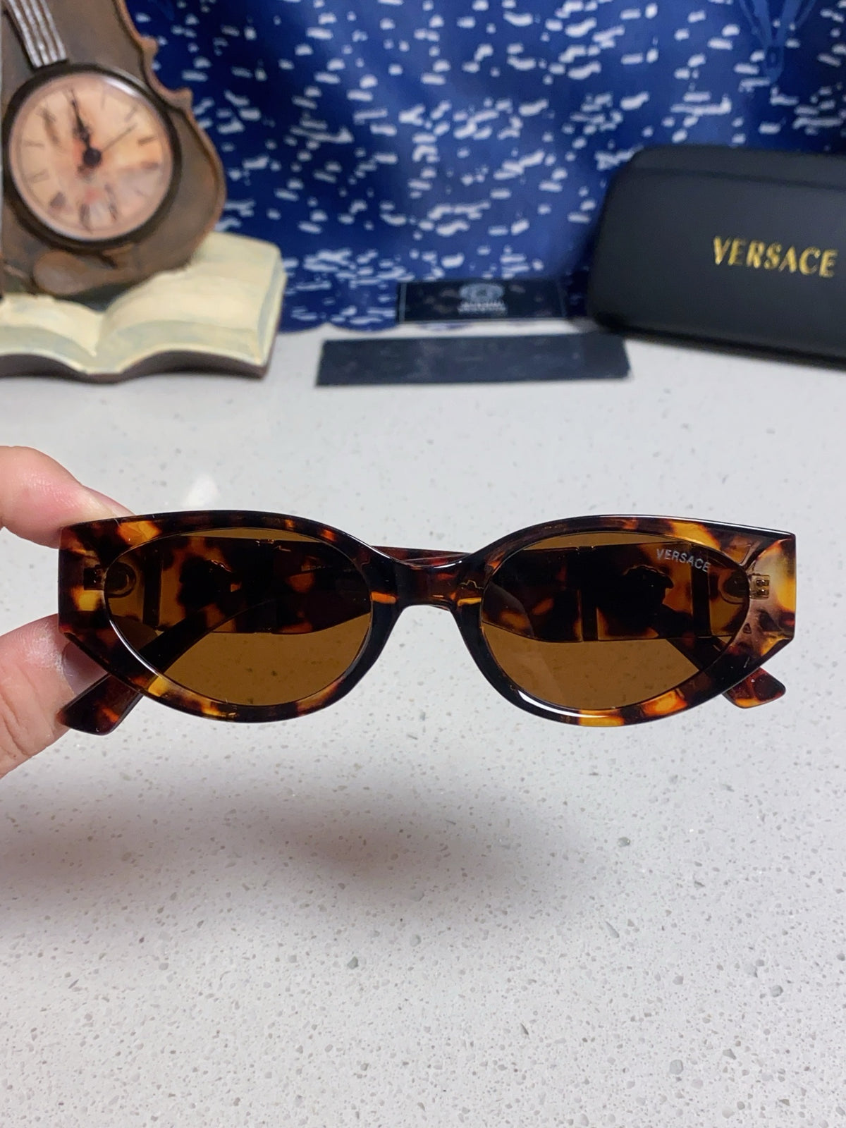 Versace Cat-Eye Brown Lens Sunglasses for Women - 432795 - detail image 4
