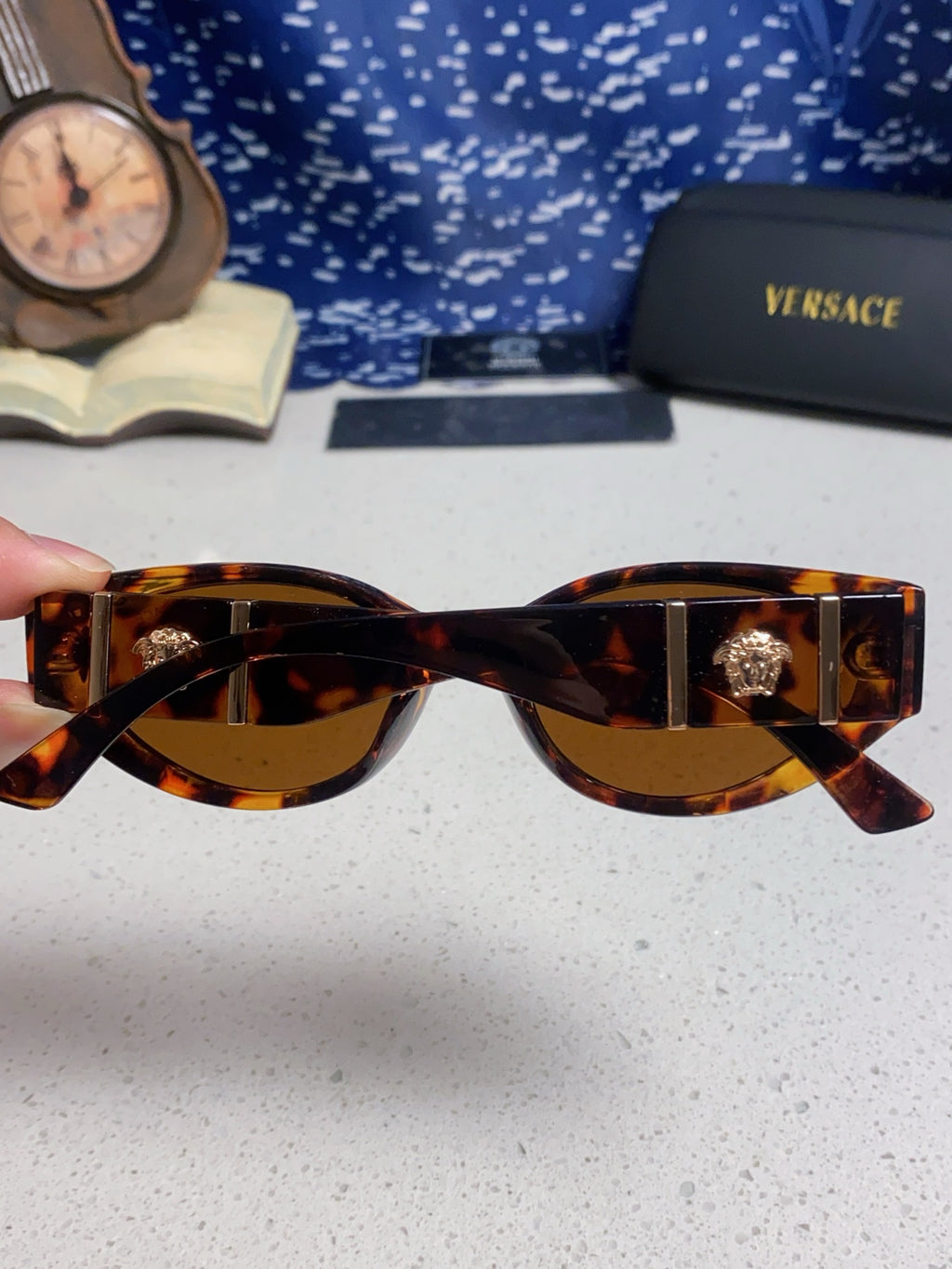 Versace Cat-Eye Brown Lens Sunglasses for Women - detail image 5