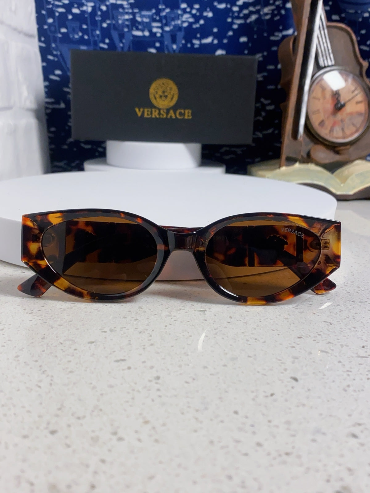 Versace Cat-Eye Brown Lens Sunglasses for Women - 432795 - detail image 9