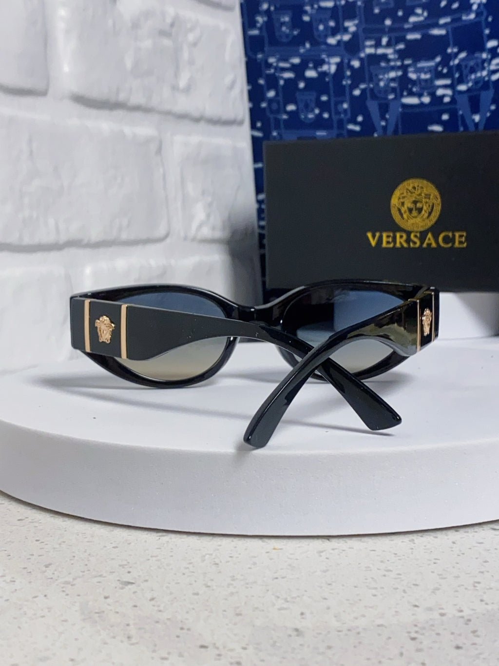 Versace Cat-Eye Silver Lens Sunglasses for Women - 358781 - detail image 3
