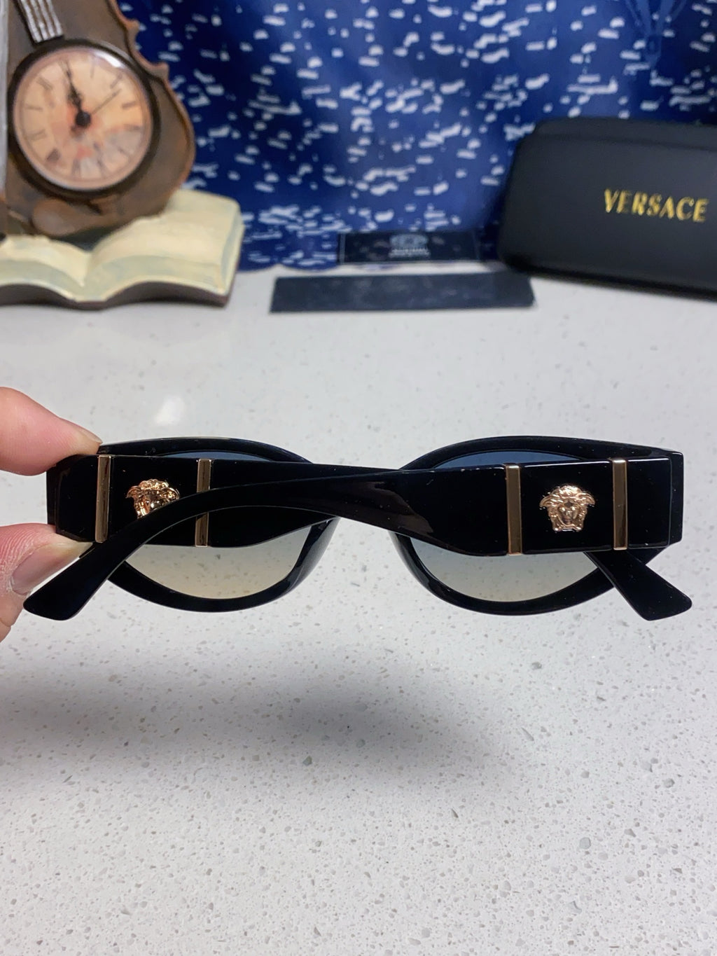 Versace Cat-Eye Silver Lens Sunglasses for Women - 358781 - detail image 5