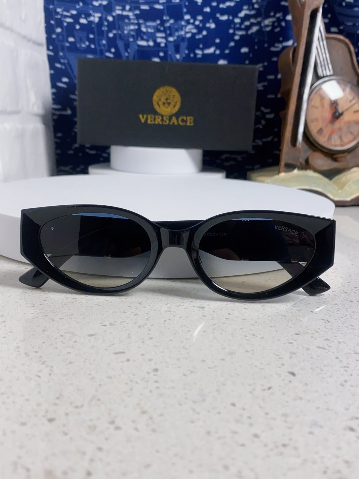 Versace Cat-Eye Silver Lens Sunglasses for Women - 358781 - detail image 9