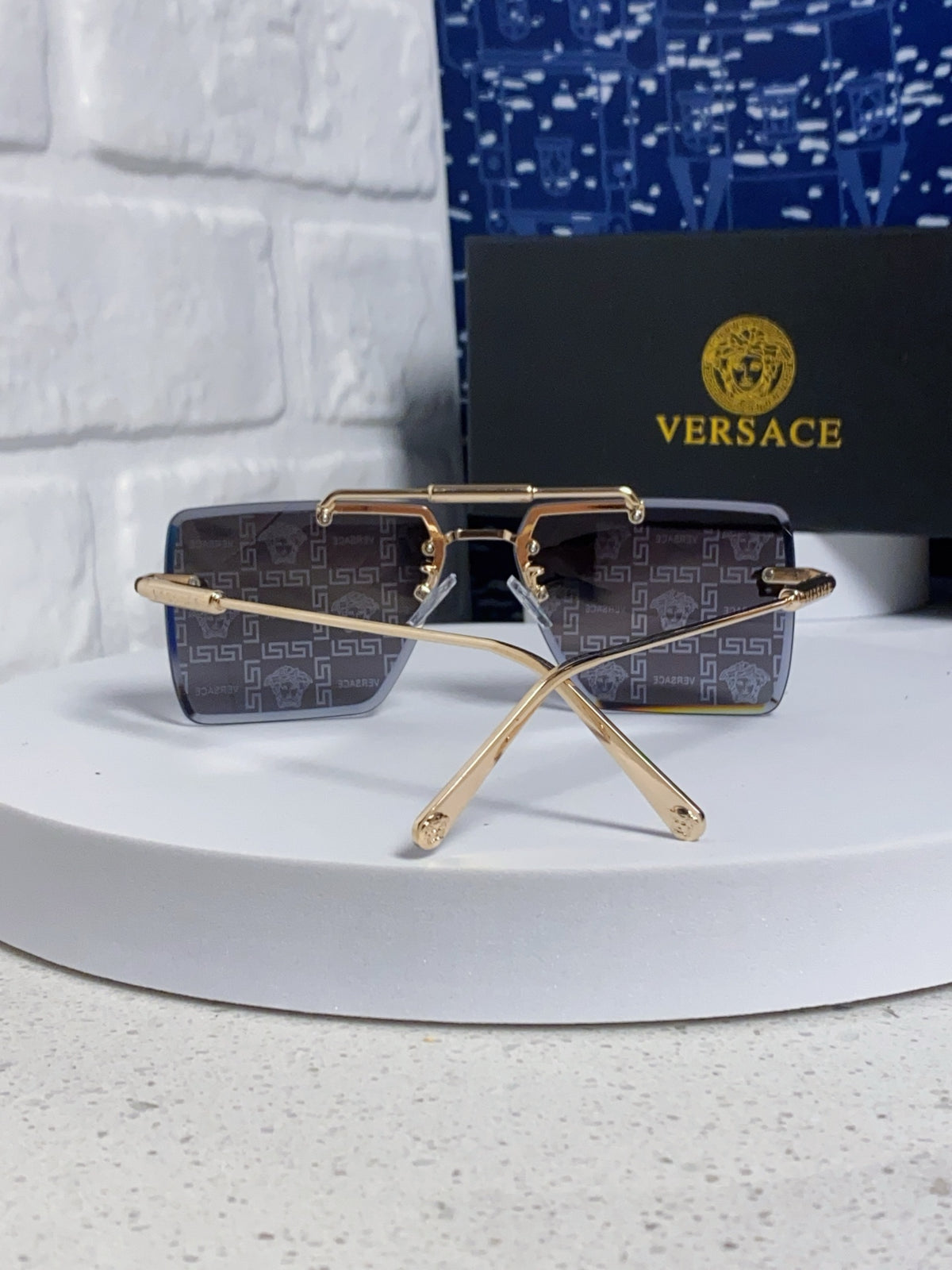 Versace Lightweight Rimless Silver Lens Sunglasses for Men & Women - 358808 - detail image 3