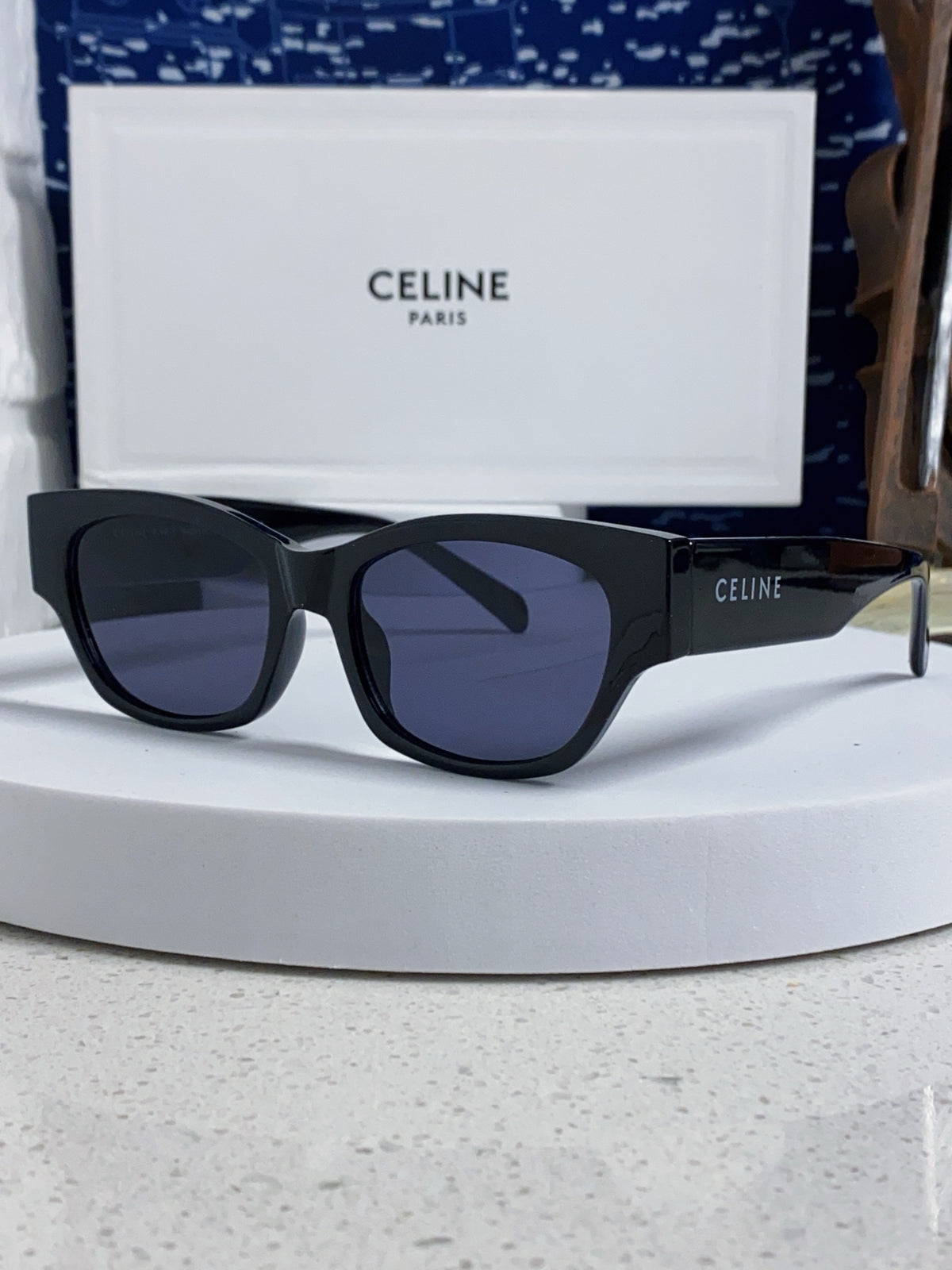 Celine Fashion Black Lens Sunglasses for Men & Women - 486974