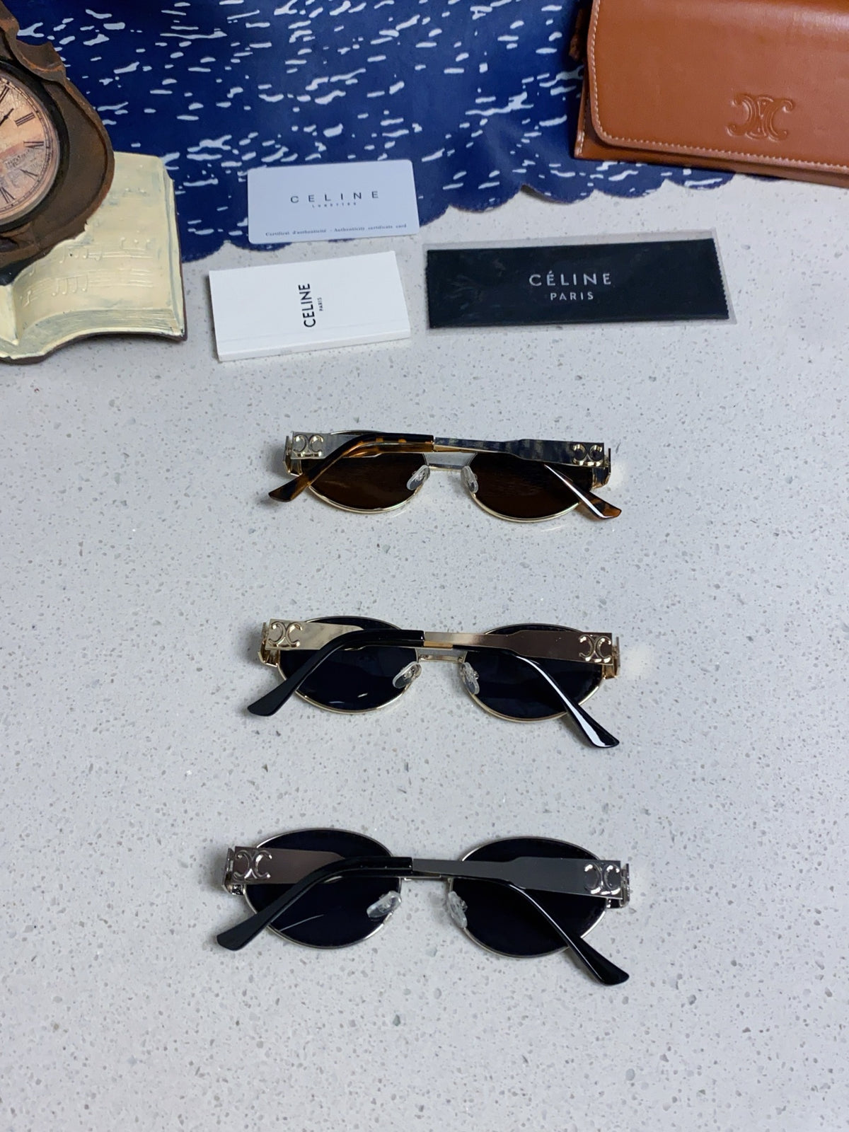 Celine Round Brown Lens Sunglasses for Men & Women - detail image 11