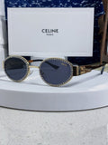 Celine Round Blue Lens Sunglasses for Men & Women - 431994