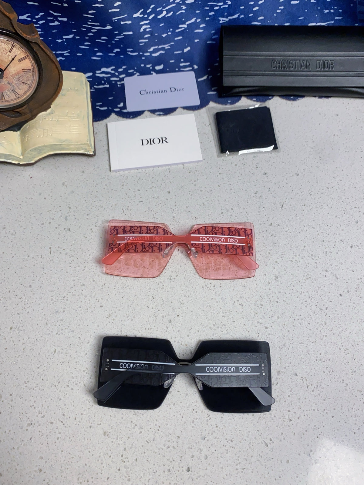 Dior Lightweight Rimless Red Lens Sunglasses for Men - 431846 - detail image 10