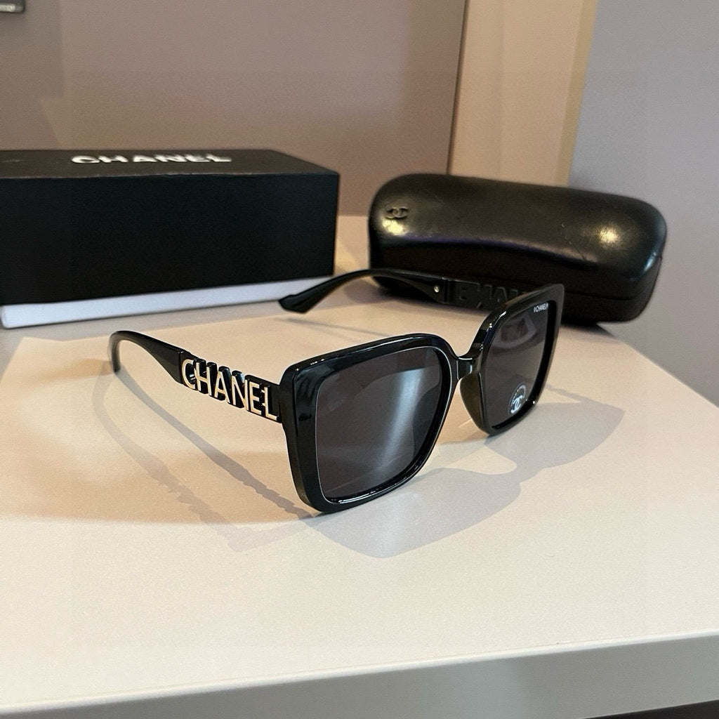 Chanel Square Gold Lens Sunglasses for Men & Women - 382190