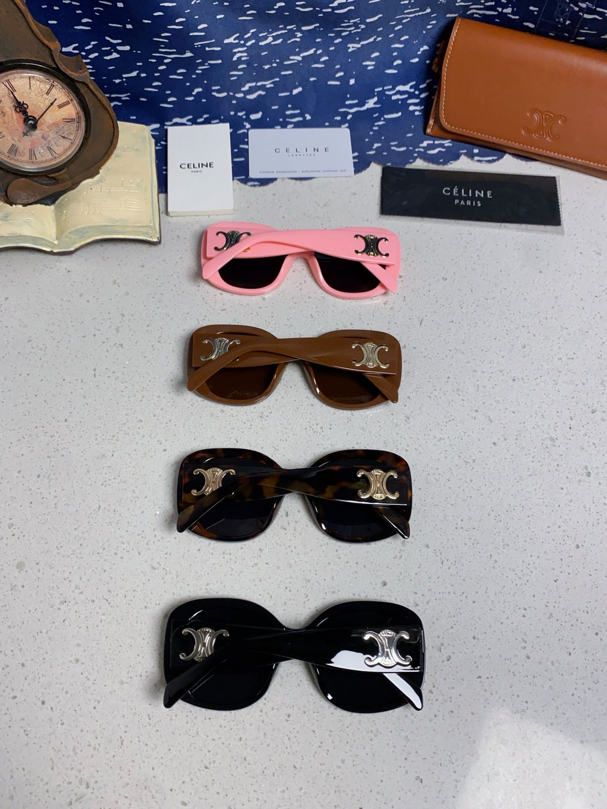 Celine Oversized Brown Lens Sunglasses for Men & Women - 372015 - detail image 10