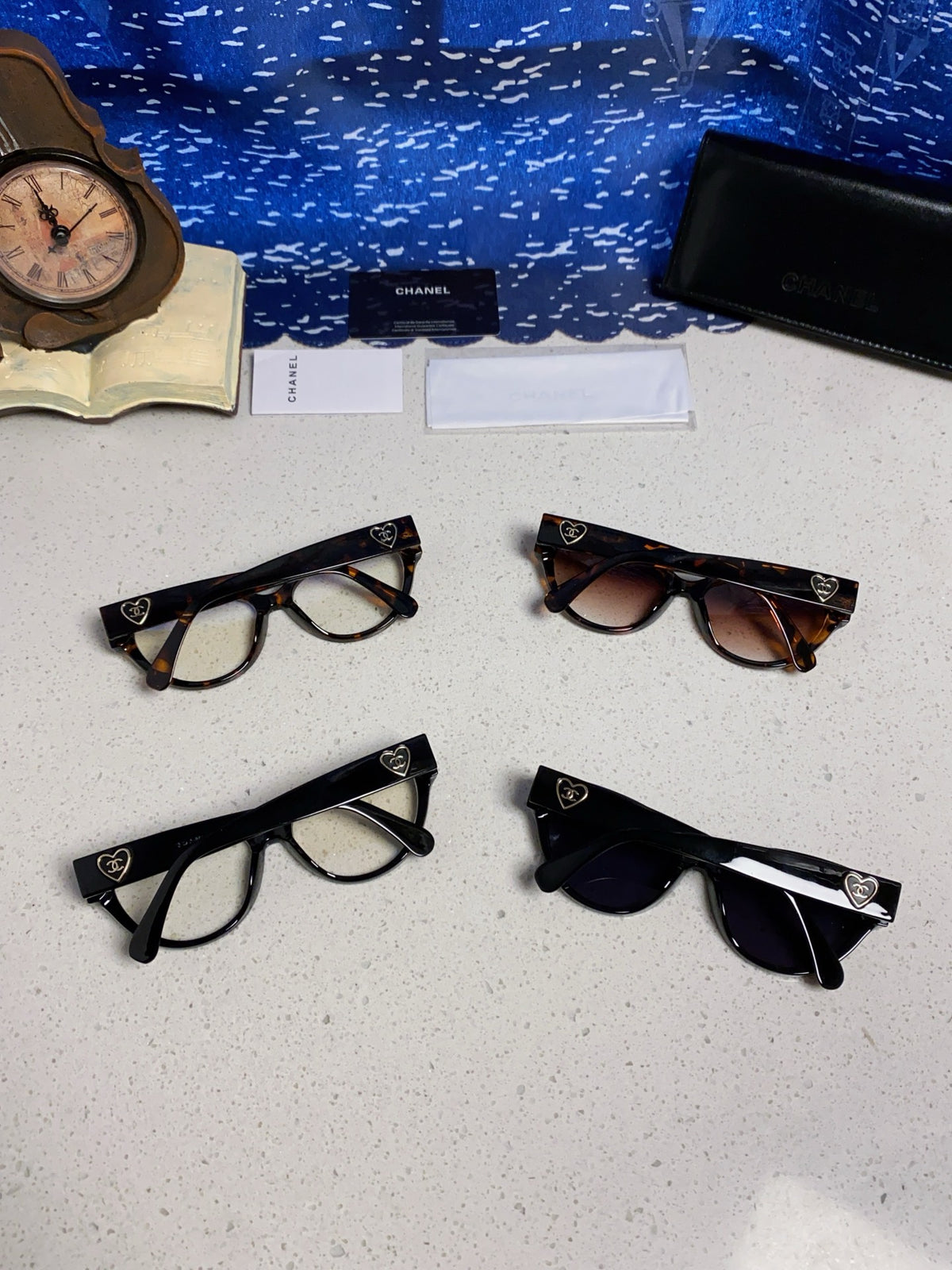 Chanel Cat-Eye Silver Lens Sunglasses for Men & Women - 371681 - detail image 12