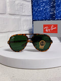 Ray-Ban RB4125 Acetate Aviator Black Lens Sunglasses for Men - 372713