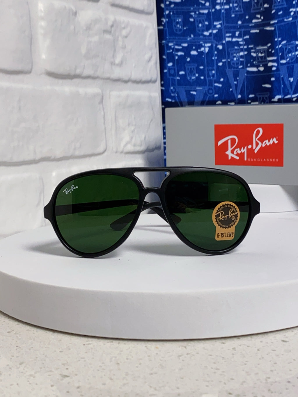 Ray-Ban RB4125 Acetate Aviator Black Lens Sunglasses for Men - 372715 - detail image 2