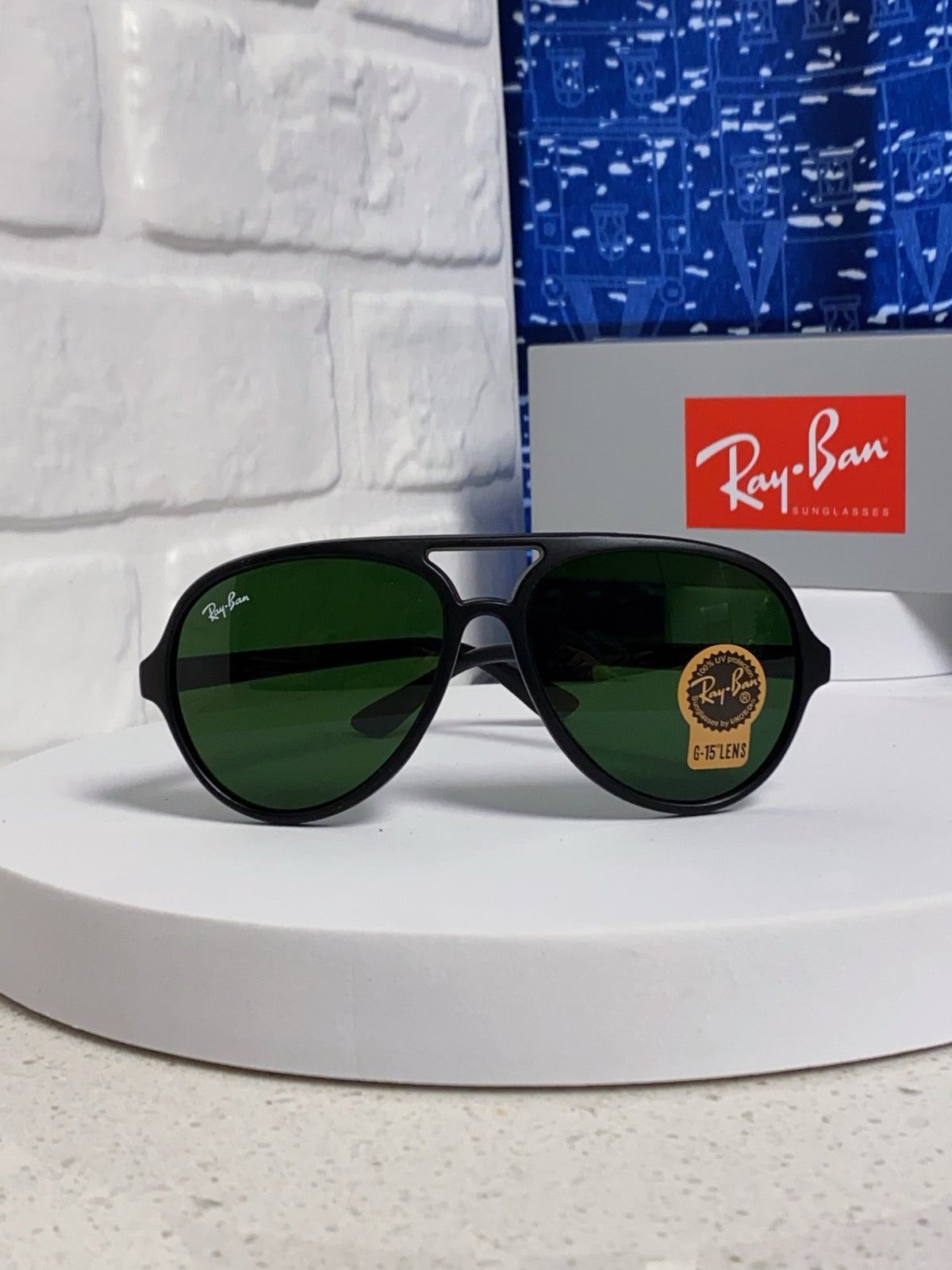 Ray-Ban RB4125 Acetate Aviator Black Lens Sunglasses for Men - 372715 - detail image 2