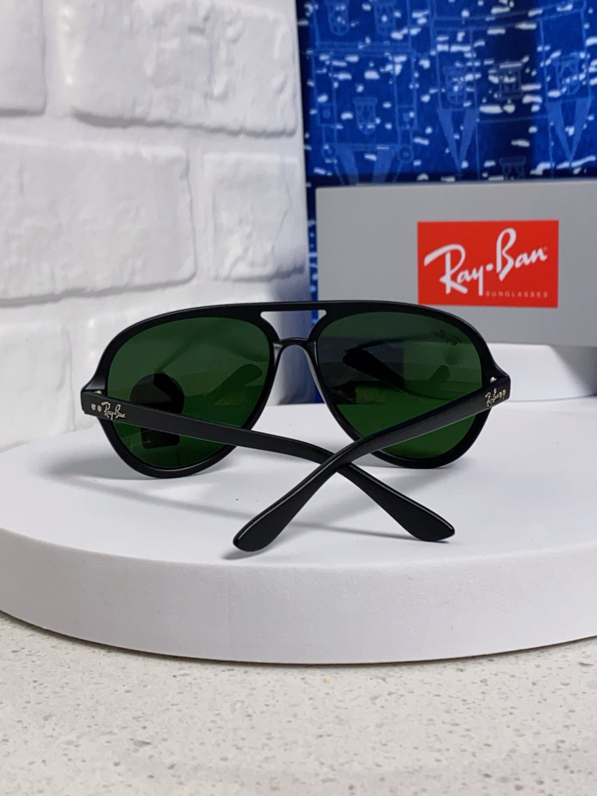 Ray-Ban RB4125 Acetate Aviator Black Lens Sunglasses for Men - 372715 - detail image 3