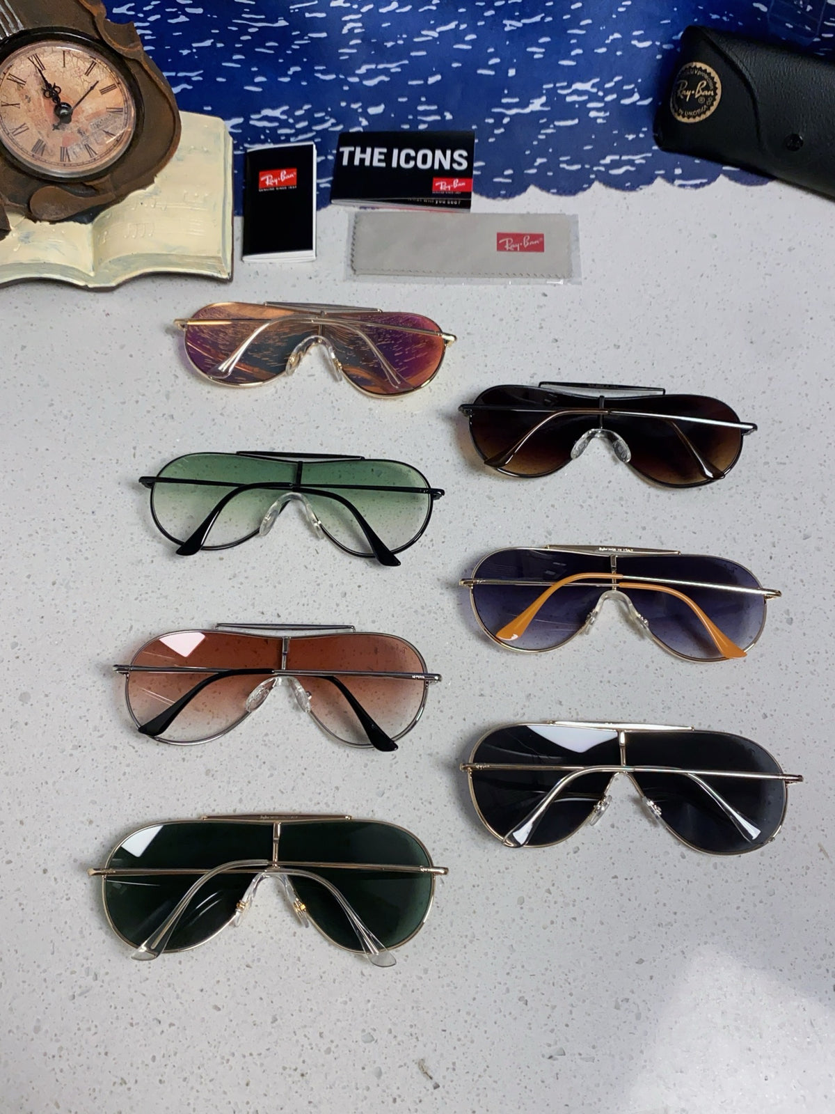 Ray-Ban RB3597 Metal Aviator Silver Lens Sunglasses for Men & Women - detail image 10