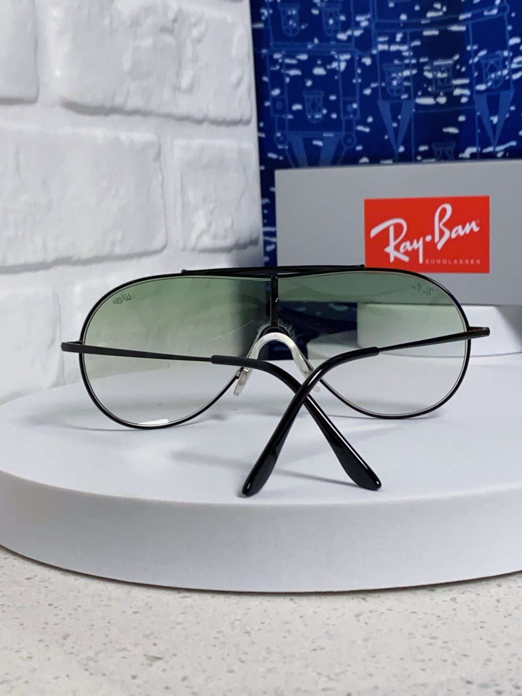 Ray-Ban RB3597 Metal Aviator Silver Lens Sunglasses for Men & Women - detail image 2
