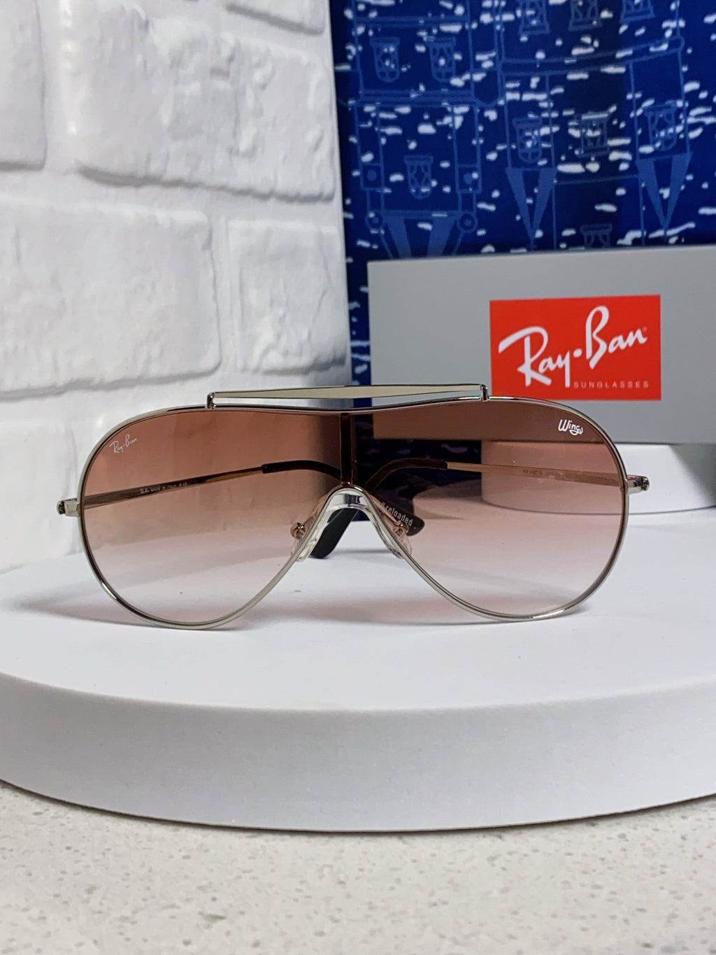 Ray-Ban RB3597 Metal Aviator Red Lens Sunglasses for Men & Women - detail image 2