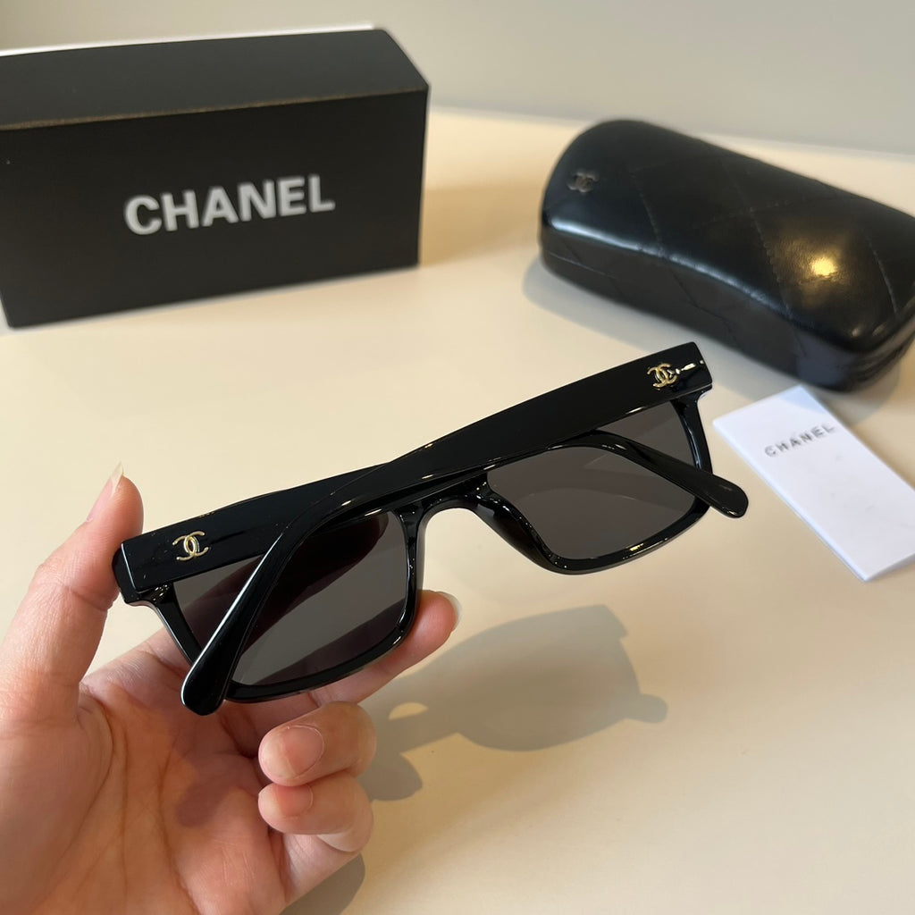 Chanel Square Black Lens Sunglasses for Men & Women - 398627 - detail image 7