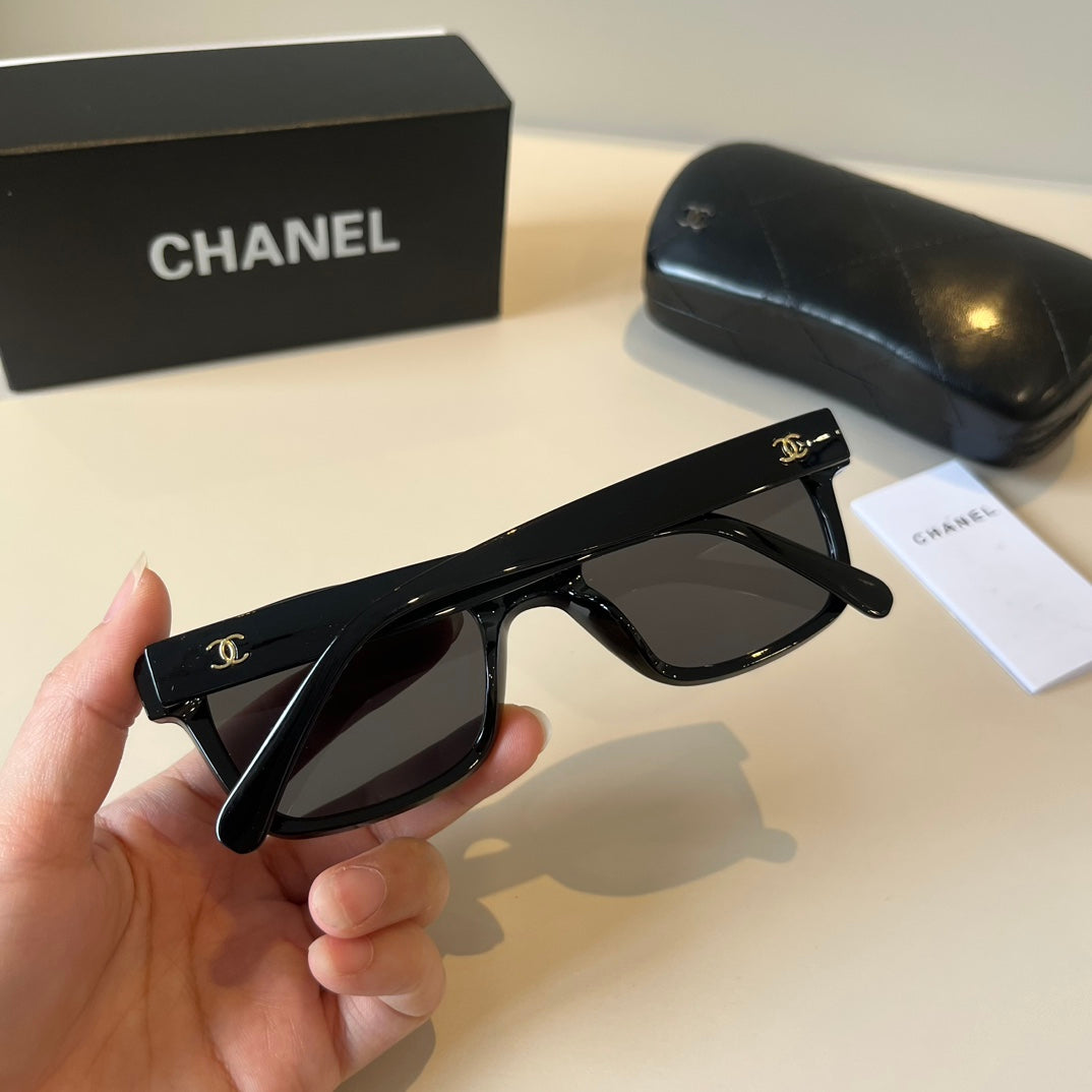 Chanel Square Black Lens Sunglasses for Men & Women - 398627 - detail image 7