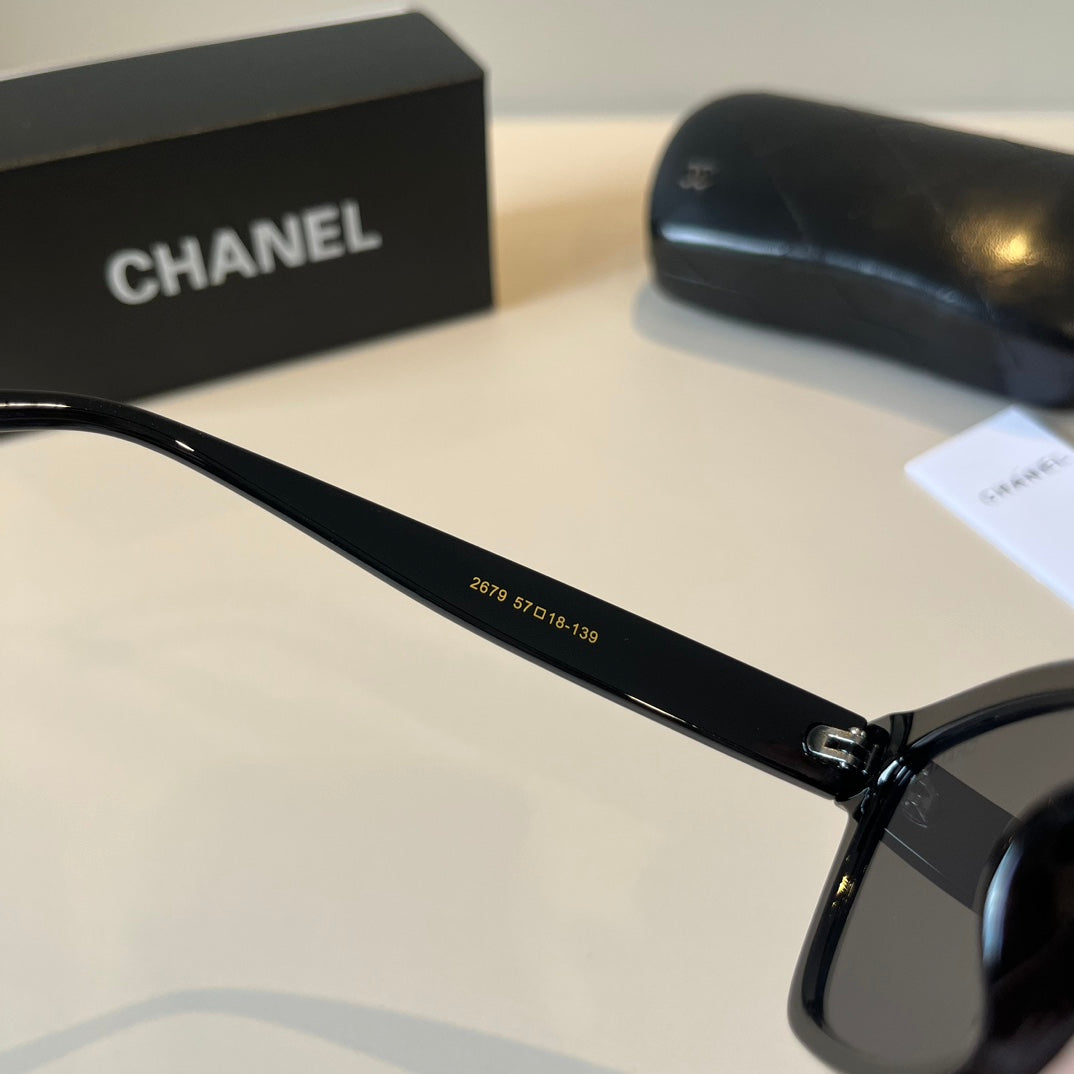 Chanel Square Black Lens Sunglasses for Men & Women - 398627 - detail image 6