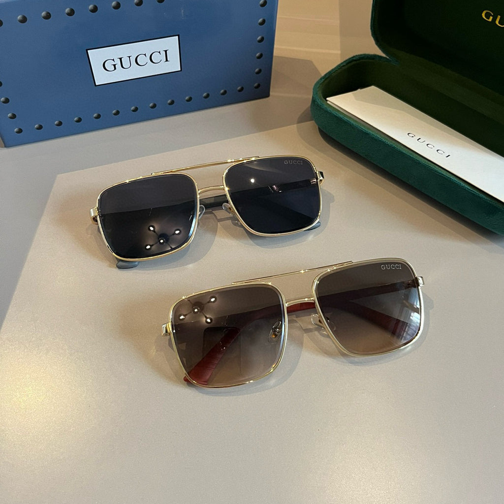 Gucci Polarized Fashion Gold Lens Sunglasses for Men - detail image 10