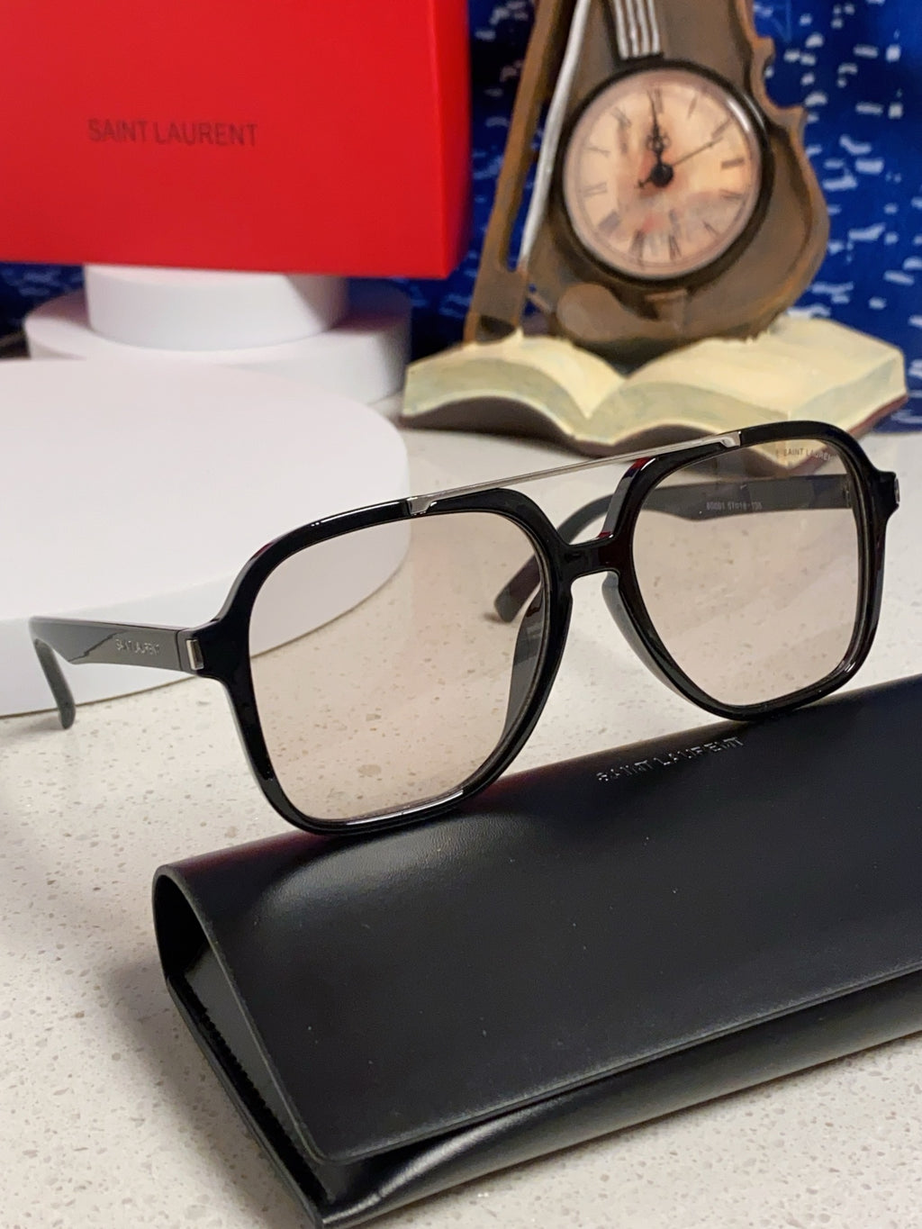 Saint Laurent SL545 Square Black Lens Sunglasses for Men & Women - 431920 - detail image 10