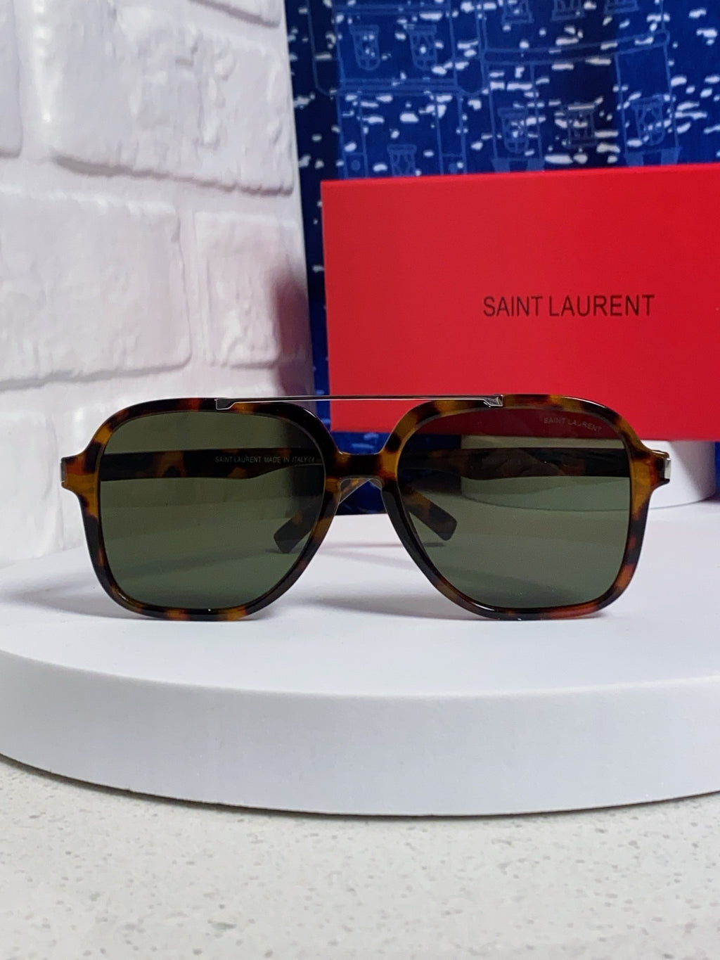 Saint Laurent SL545 Square Black Lens Sunglasses for Men & Women - 415569