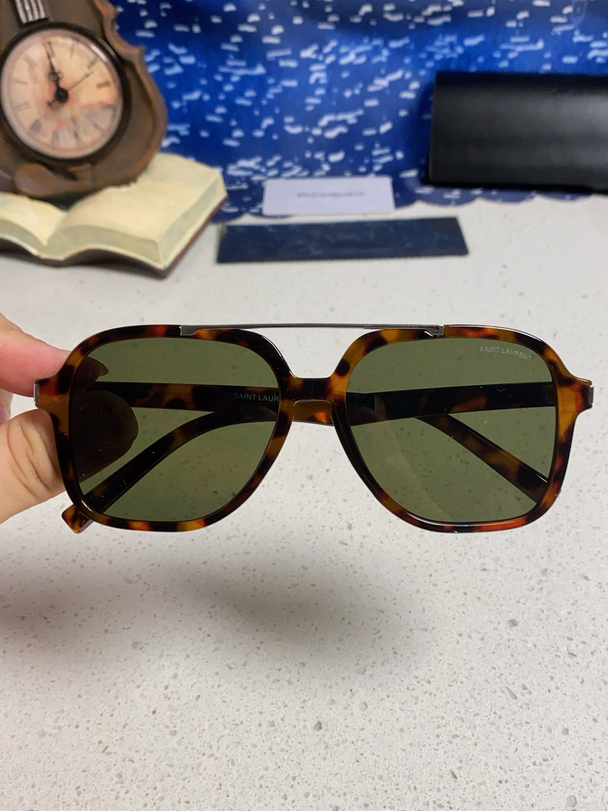 Saint Laurent SL545 Square Black Lens Sunglasses for Men & Women - 415569 - detail image 3