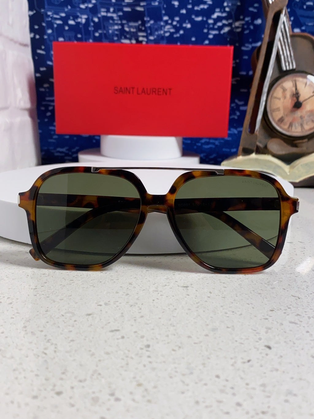 Saint Laurent SL545 Square Black Lens Sunglasses for Men & Women - 415569 - detail image 8