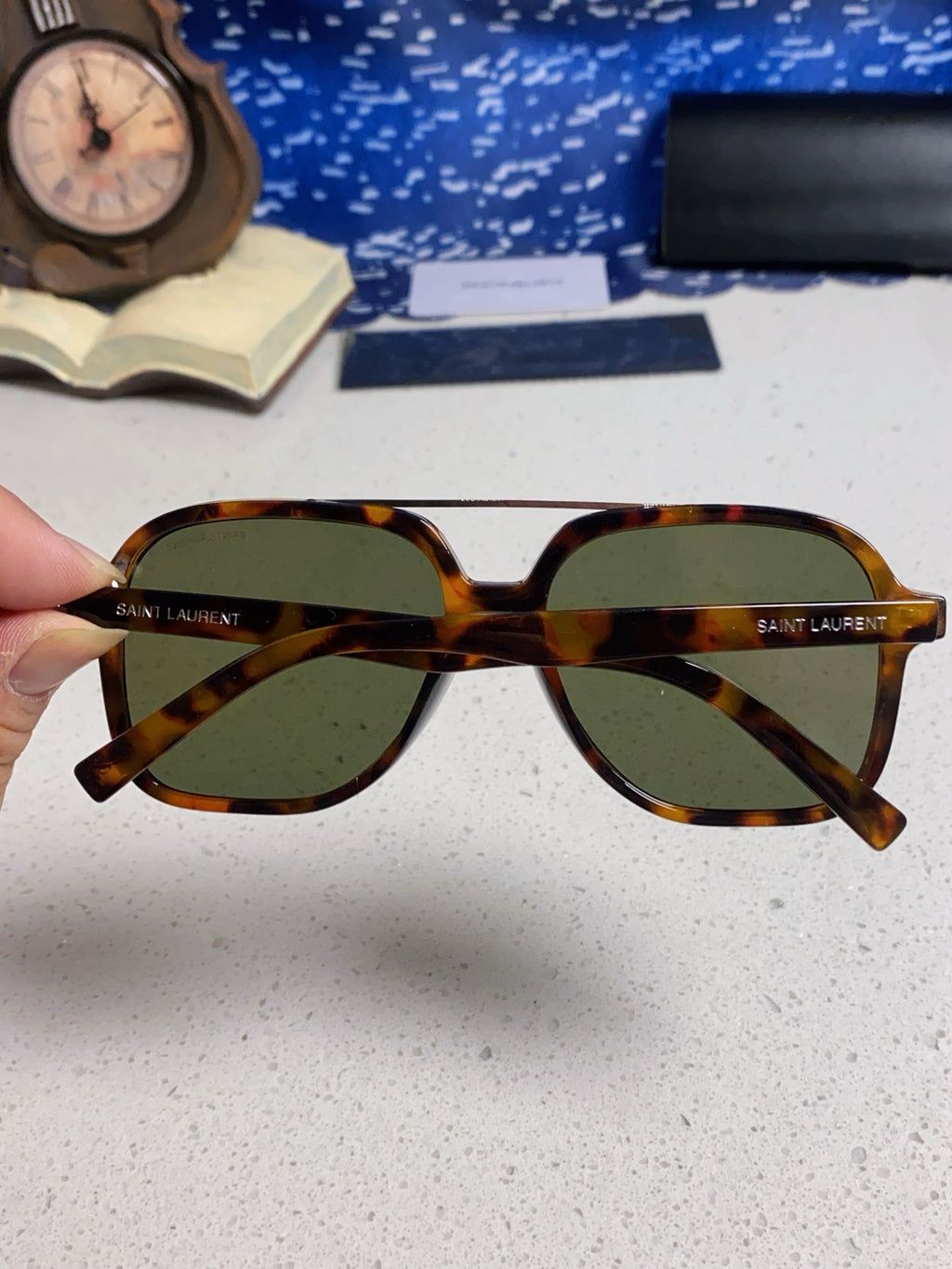 Saint Laurent SL545 Square Black Lens Sunglasses for Men & Women - 415569 - detail image 4
