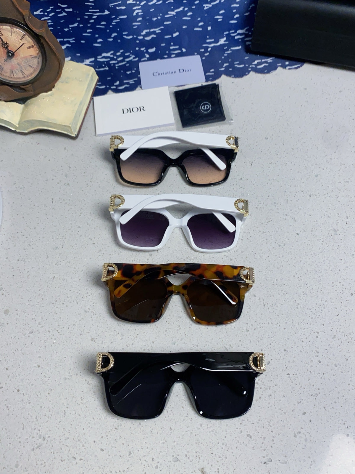 Dior Oversized Black Lens Sunglasses for Women - 415537 - detail image 11