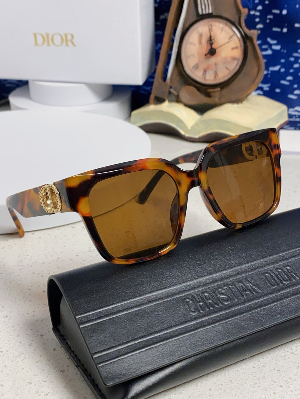 Dior Oversized Black Lens Sunglasses for Women - 415537 - detail image 10