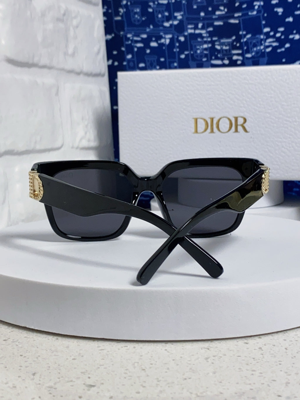 Dior Oversized Black Lens Sunglasses for Women - 415538 - detail image 3