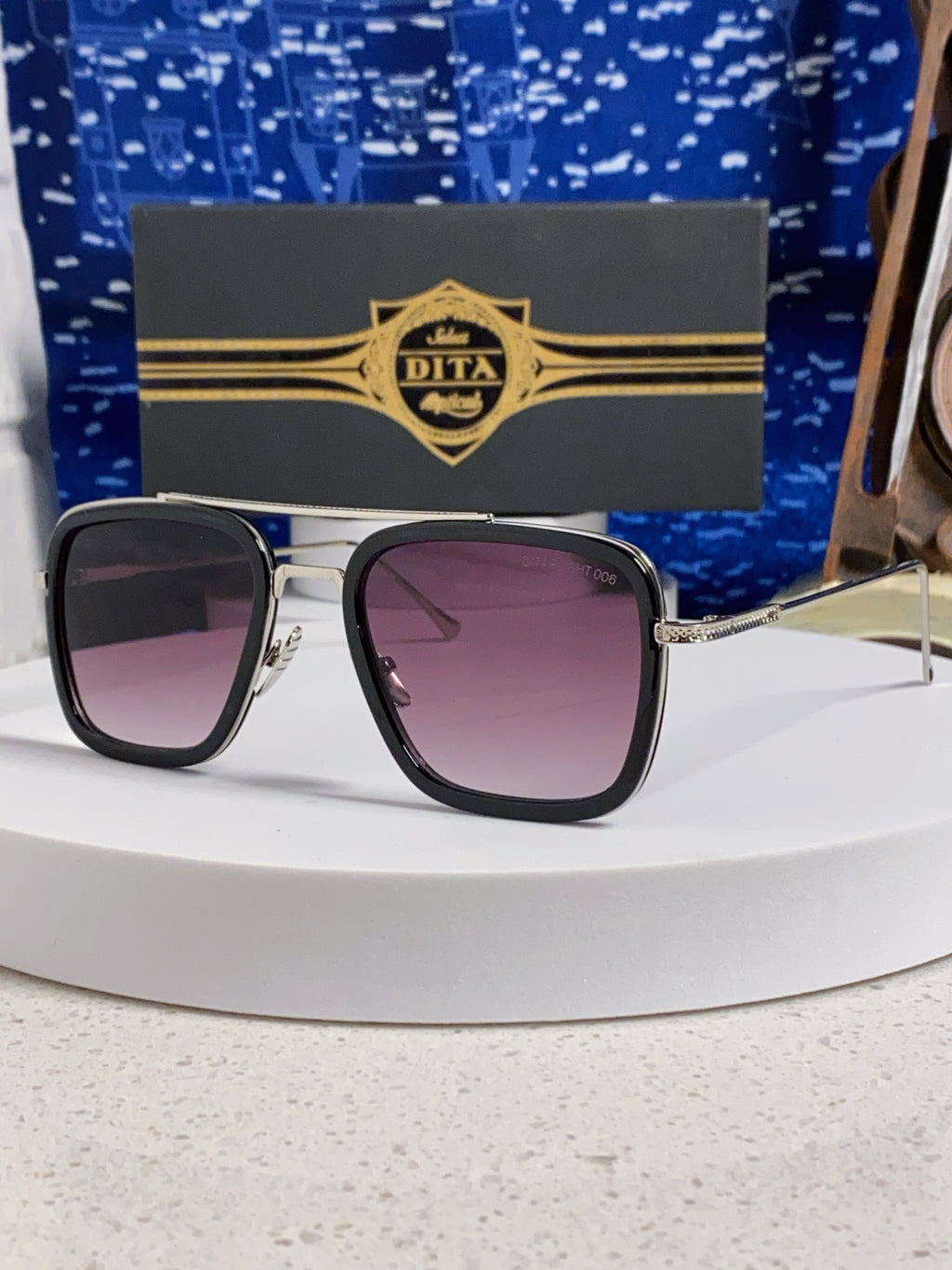 Dita Fashion Purple Lens Sunglasses for Men