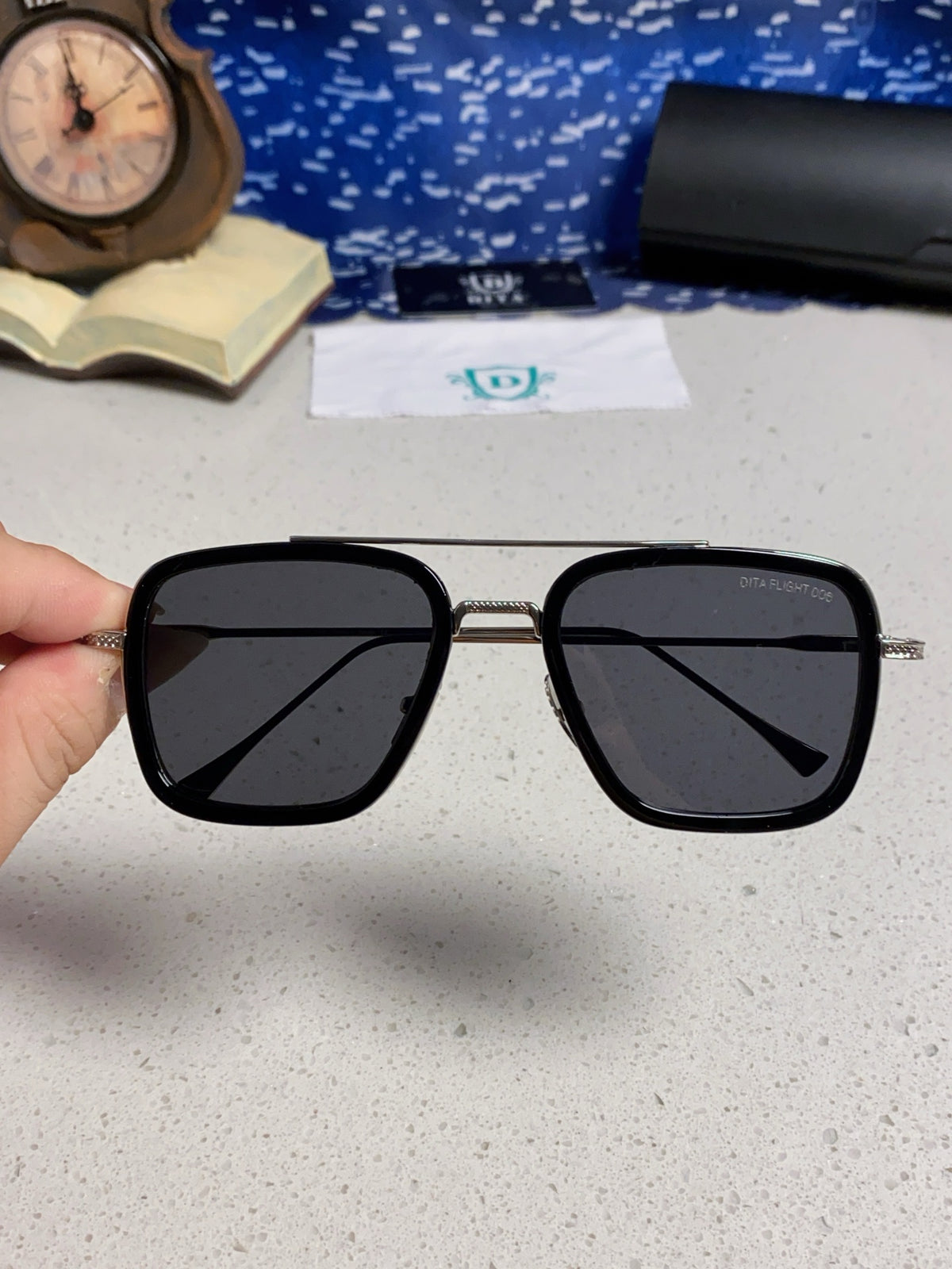 Dita Fashion Silver Lens Sunglasses for Men - detail image 4